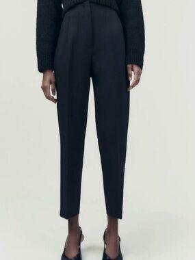 Zara Black Cropped Tailored Women's Pants